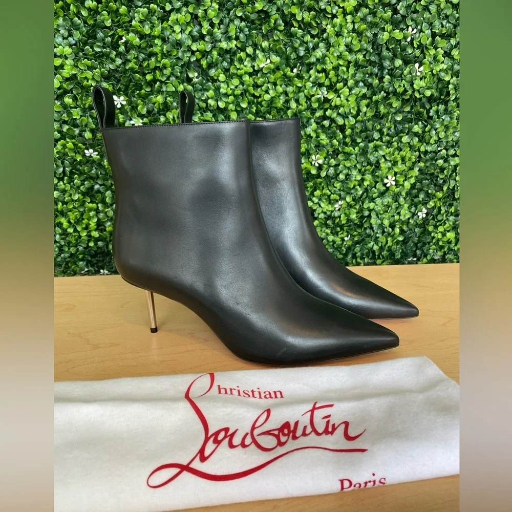 Christian Louboutin Epic Booty Leather Ankle Boots 70‎